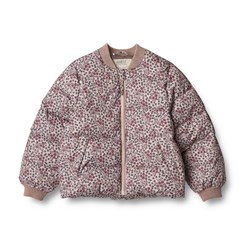 Wheat Puffer jacket Yuri - Pale lilac berries